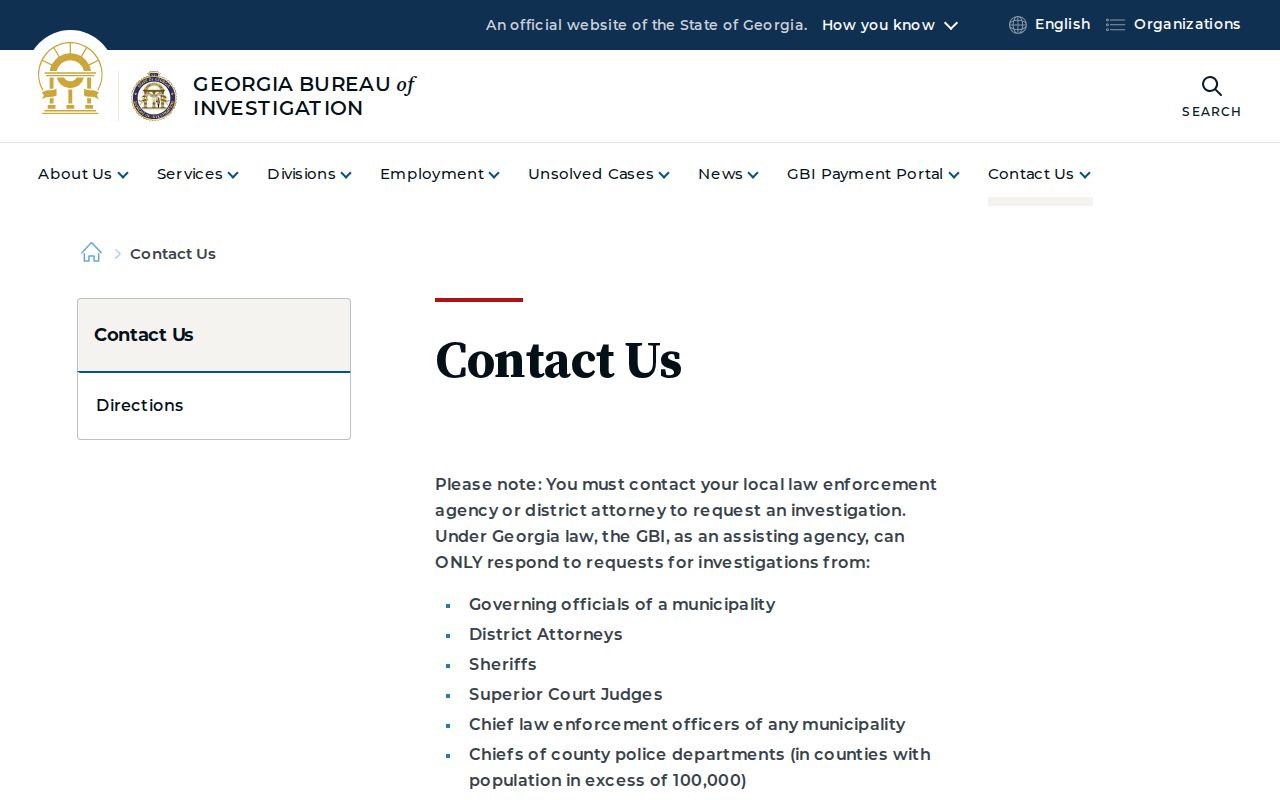 GBI official contact and records channel for Elbert County most-wanted information