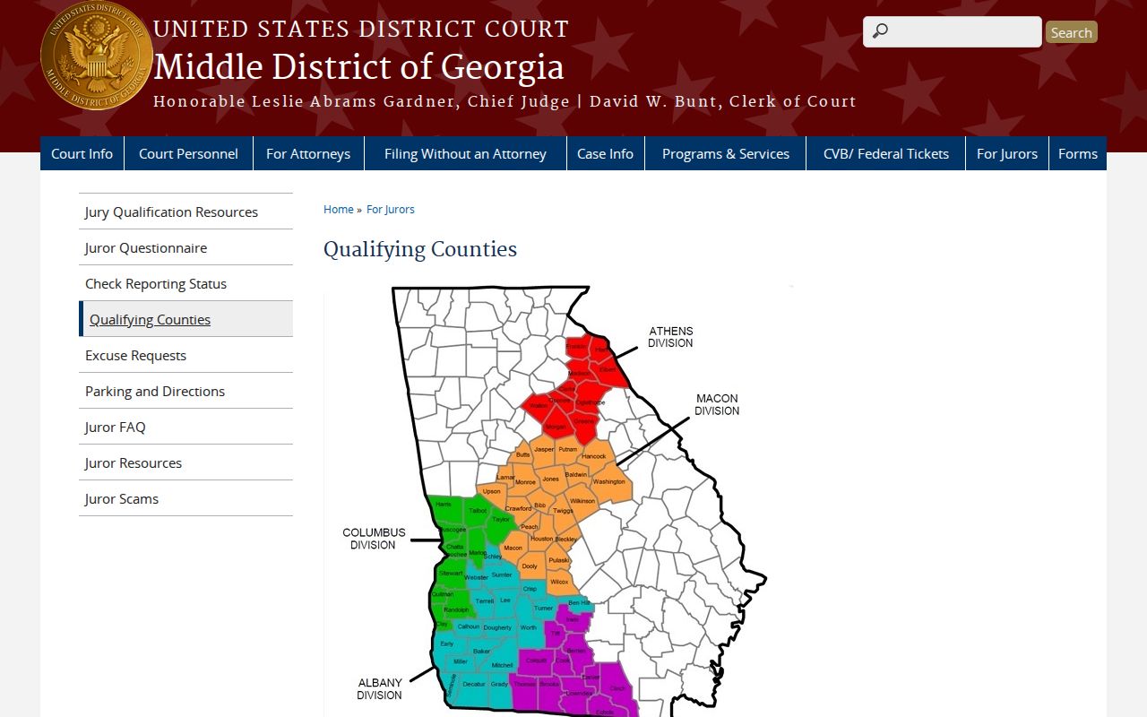 Middle District Athens Division assignment for Elbert County federal warrants